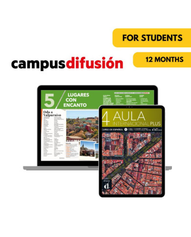 Aula internacional plus 4: 12-month Campus Difusión for Students Aula internacional plus 4: 12-month Campus Difusión for Students