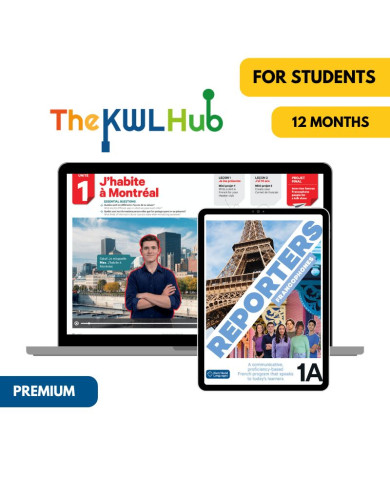 Reporters francophones 1A: 6-Month The KWL Hub for Students  (Premium) Reporters francophones 1A: 6-Month The KWL Hub for Students  (Premium)