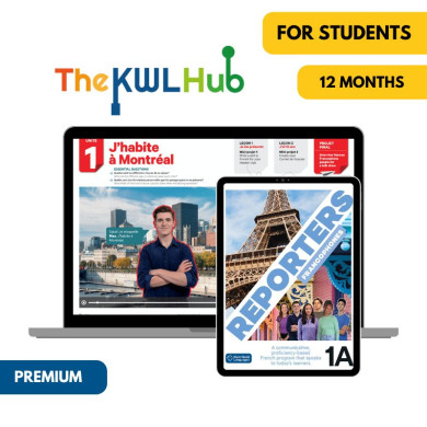 Reporters francophones 1A: 6-Month The KWL Hub for Students  (Premium) Reporters francophones 1A: 6-Month The KWL Hub for Students  (Premium)