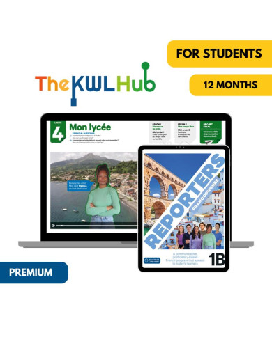 Reporters francophones 1B: 6-Month The KWL Hub for Students (Premium) Reporters francophones 1B: 6-Month The KWL Hub for Students (Premium)