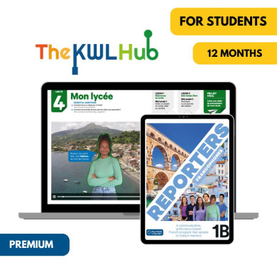 Reporters francophones 1B: 6-Month The KWL Hub for Students (Premium) Reporters francophones 1B: 6-Month The KWL Hub for Students (Premium)