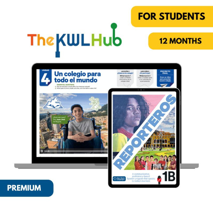 Reporteros 1B: 6-Month The KWL Hub for Students (Premium)