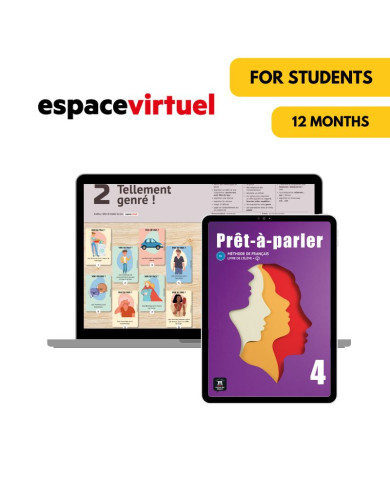 Prêt-à-parler 4: 12-Month Espace Virtuel for Students Prêt-à-parler 4: 12-Month Espace Virtuel for Students