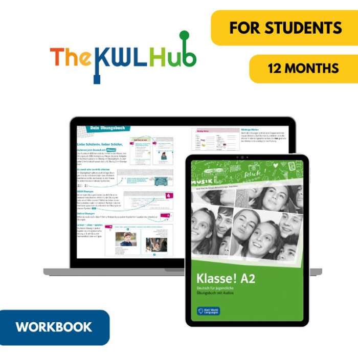 Klasse! A2: 12-Month The KWL Hub Interactive Online Workbook for Students