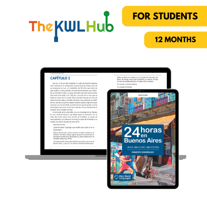24 horas en Buenos Aires: 12-Month The KWL Hub for Students