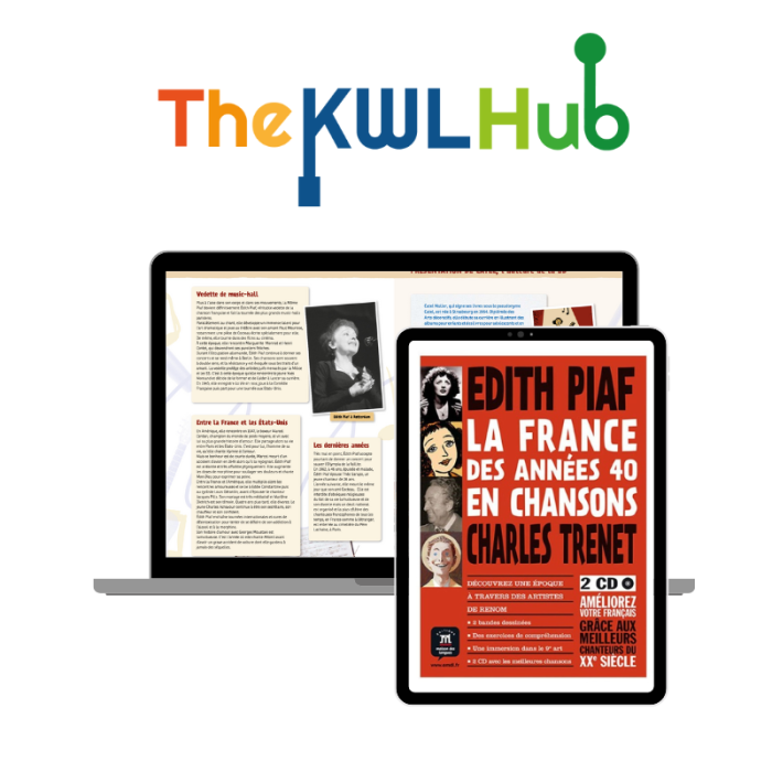 La France des années 40 en chansons: 12-Month The KWL Hub for Students