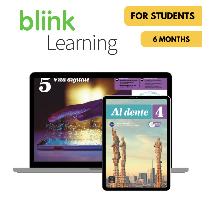 Al Dente 4: 6-Month BlinkLearning for Students Al Dente 4: 6-Month BlinkLearning for Students