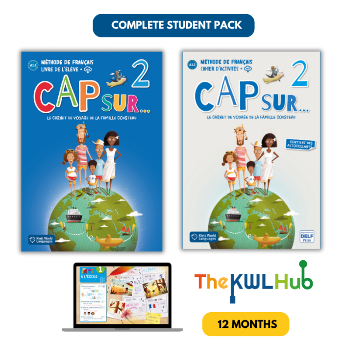 Cap sur ... 2: Complete Student Pack with 12-Month The KWL Hub