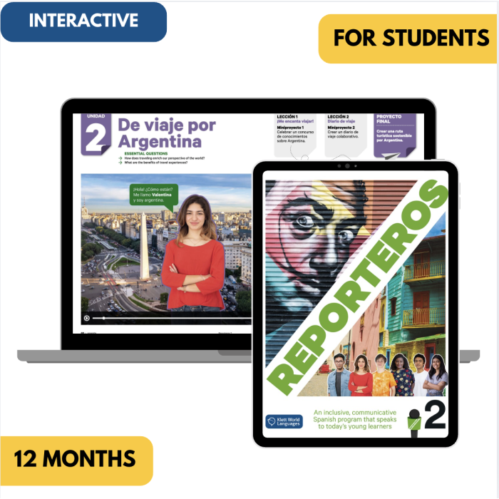 Reporteros 2: 12-Month The KWL Hub for Students (Interactive) Reporteros 2: 12-Month The KWL Hub for Students (Interactive)