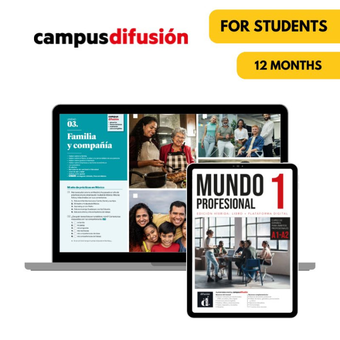 Mundo profesional 1: 12-Month Campus Difusión for Students
