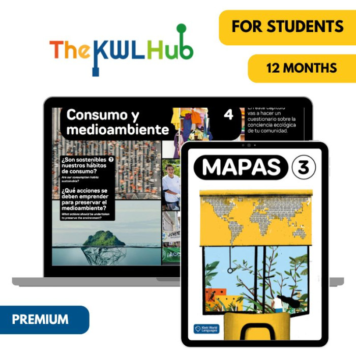 Mapas 3: 12-Month The KWL Hub for Students (Premium)