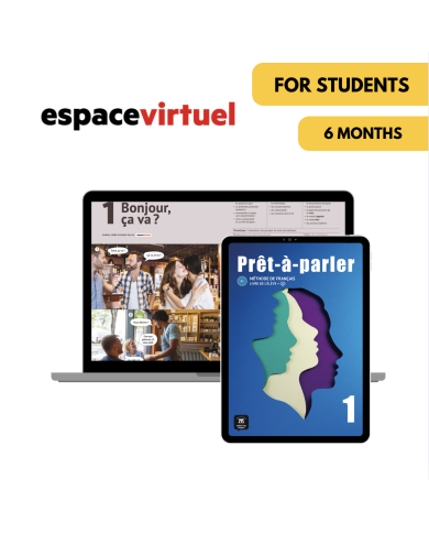 Prêt-à-parler 1: 6-Month Espace Virtuel for Students