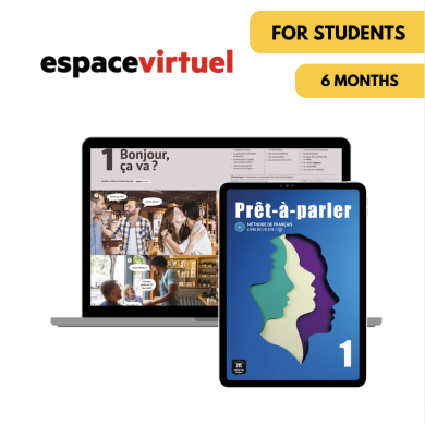 Prêt-à-parler 1: 6-Month Espace Virtuel for Students