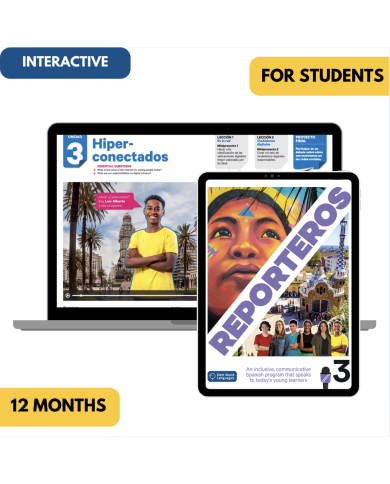 Reporters francophones 3: 12-Month The KWL Hub for Students (Interactive)