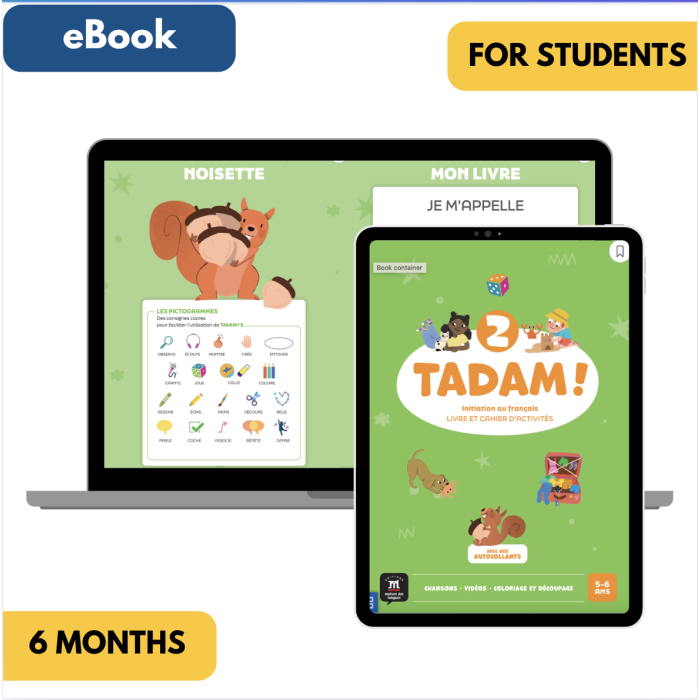 Tadam! 2: 6-Month The KWL Hub for Students (eBook)