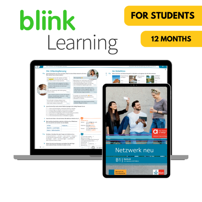 Netzwerk neu B1: 12-Month Online Textbook for Students
