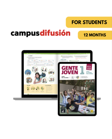 Gente joven 1: 12-Month Campus Difusión for Students
