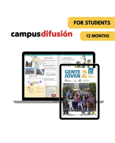 Gente joven 2: 12-Month Campus Difusión for Students