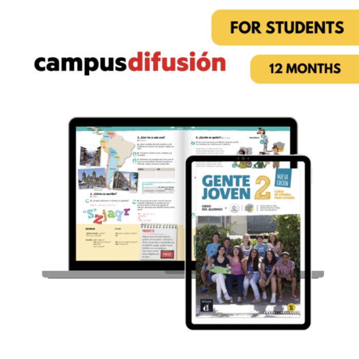 Gente joven 2: 12-Month Campus Difusión for Students