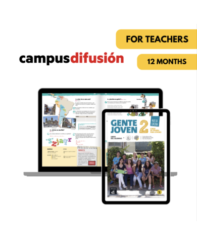 Gente joven 2: 12-Month Campus Difusión for Teachers