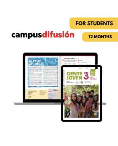 Gente joven 3: 12-Month Campus Difusión for Students