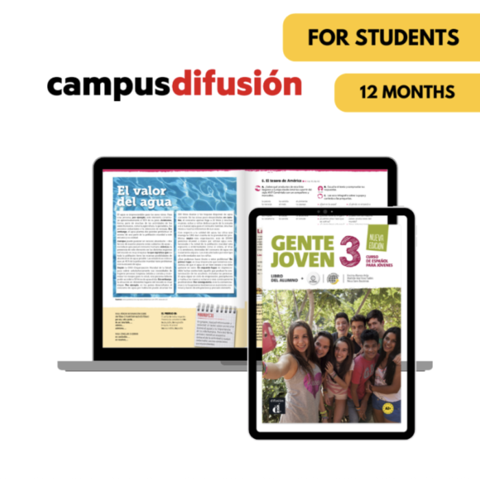 Gente joven 3: 12-Month Campus Difusión for Students