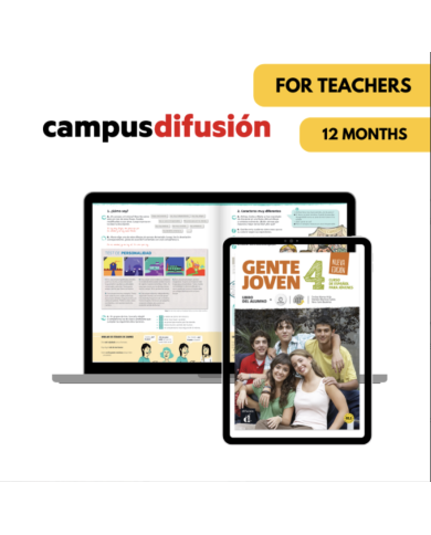 Gente joven 4: 12-Month Campus Difusión for Teachers