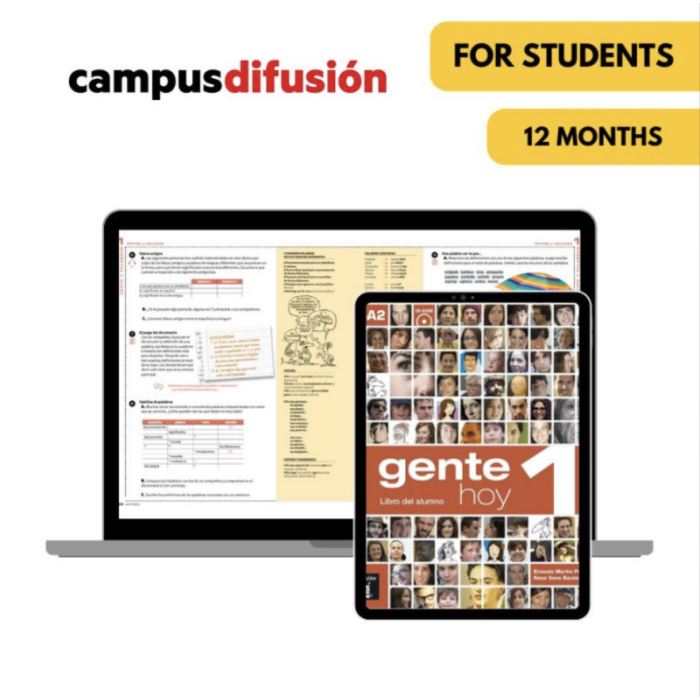 Gente hoy 1: 12-month Campus Difusión for Students