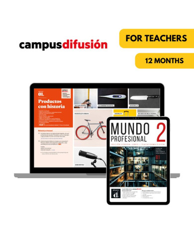 Mundo profesional 2: 12-Month Campus Difusión for Teachers