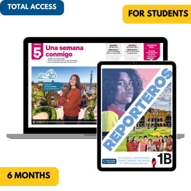 Reporteros 1B: 6-Month The KWL Hub for Students (Total Access)