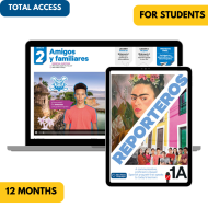 Reporteros 1A: 12-Month The KWL Hub for Students (Total Access)