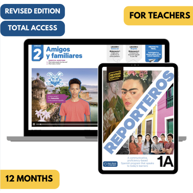 Reporteros 1A Revised Edition: 12-Month The KWL Hub for Teachers (Total Access)