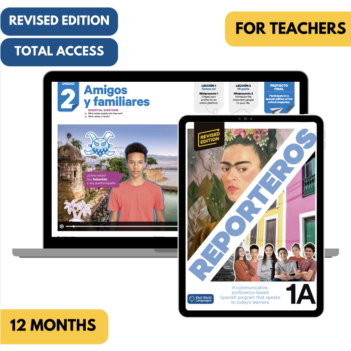 Reporteros 1A Revised Edition: 12-Month The KWL Hub for Teachers (Total Access)