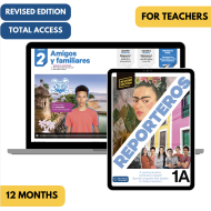 Reporteros 1A Revised Edition: 12-Month The KWL Hub for Teachers (Total Access)