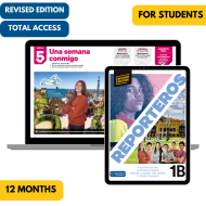 Reporteros 1B Revised Edition: 12-Month The KWL Hub for Students (Total Access)
