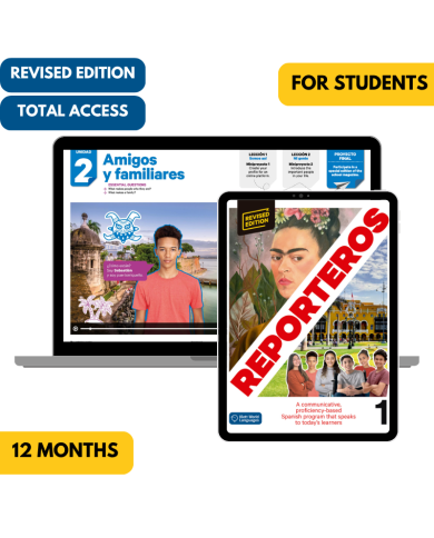 Reporteros 1 Revised Edition: 12-Month The KWL Hub for Students (Total Access)