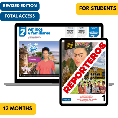 Reporteros 1 Revised Edition: 12-Month The KWL Hub for Students (Total Access)