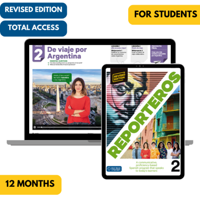 Reporteros 2 Revised Edition: 12-Month The KWL Hub for Students (Total Access)