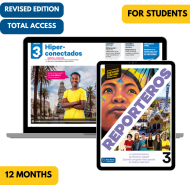 Reporteros 3 Revised Edition: 12-Month The KWL Hub for Students (Total Access)