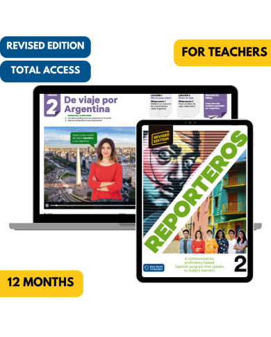 Reporteros 2 Revised Edition: 12-Month The KWL Hub for Teachers (Total Access)