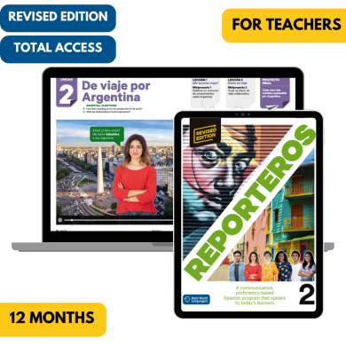 Reporteros 2 Revised Edition: 12-Month The KWL Hub for Teachers (Total Access)
