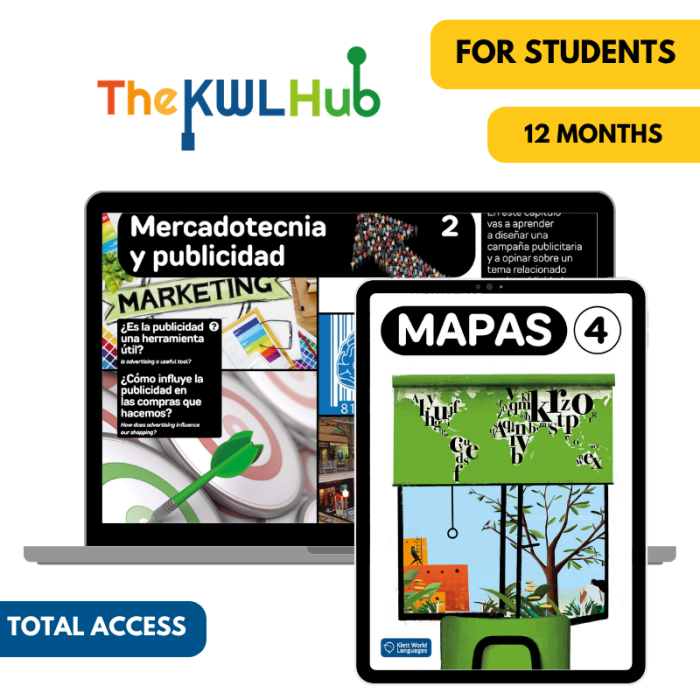 Mapas 4: 12-Month The KWL Hub for Teachers (Total Access)