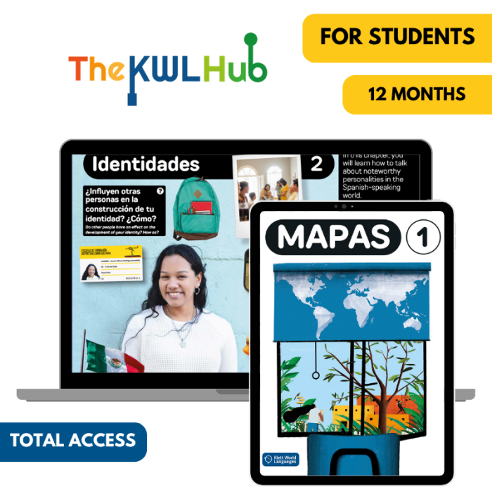 Mapas 1: 12-Month The KWL Hub for Students (Total Access)