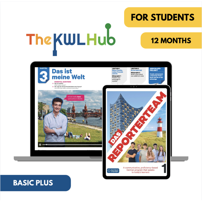 Das Reporterteam 1: 12-Month The KWL Hub for Students (Basic Plus)