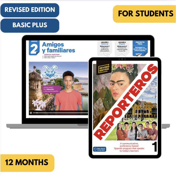 Reporteros 1 Revised Edition: 12-Month The KWL Hub for Students (Basic Plus)