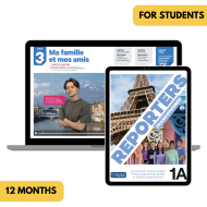 Reporters francophones 1A: 6-Month The KWL Hub for Students (Total Access)