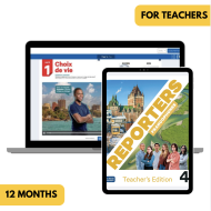 Reporters francophones 4: 12-Month The KWL Hub for Teachers (Total Access)
