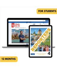 Reporters francophones 4: 12-Month The KWL Hub for Students (Total Access)