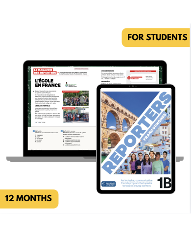 Reporters francophones 1B: 6-Month The KWL Hub for Students (Total Access)