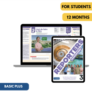 Reporters francophones 3: 12-Month The KWL Hub for Students (Basic Plus)